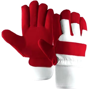 Gants de sécurité en cuir de vachette pleine fleur, résistants à la chaleur, certifiés CE, durables, nouveau design, pour travaux industriels et de construction - Product Image 3