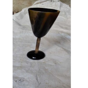 Mug en verre artisanal en forme de corne, naturel, écologique, grande capacité, compatible lave-vaisselle et micro-ondes, réutilisable, pour café, thé, bière, unique et rustique - Product Image 5