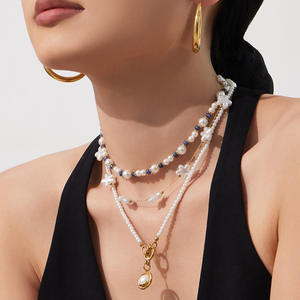 Collar de Perlas de Moda, Collar de Perlas de Acero Inoxidable, Joyería al por Mayor - Product Image 4