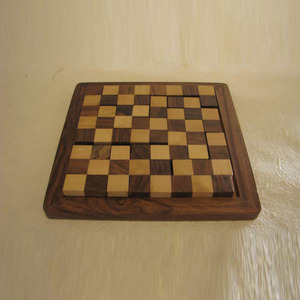 Handcrafted Wooden Sliding <b>Puzzle</b> Board Game With Checkered Wooden Tiles Modern Brain Teaser <b>Puzzle</b> For Fun & Family Enjoyment - Product Image 5