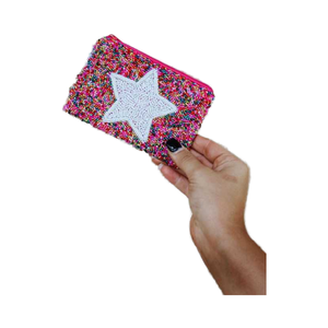 Unique Seed Beads Embroidery Clutch Hand Purce for Women Girls Handcrafted Seed Beaded Clutch Hand Bag for Women Girl Stylish - Product Image 1