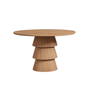 Modern Round Wooden Coffee <b>Table</b> With Tapered Base Handmade Living Room Furniture Customized Side <b>Table</b> - Product Image 3