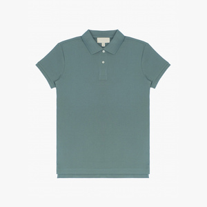 Chemise décontractée pour femme de qualité supérieure, couleur unie, manches courtes, légère, respirante, en tricot, mélange polyester/coton, coupe classique - Product Image 1