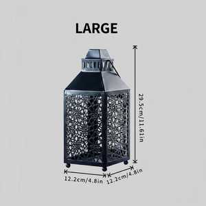 New Middle East Arabian Style Handmade Ironwork Metal Lantern Christmas Easter Decorative Home <b>Candle</b> <b>Holder</b> Portable Hollow - Product Image 5