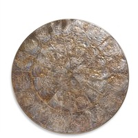 Mutterperlen Umweltfreundlicher Anpassbarer Platzteller Handgefertigt Klassisch Graviert 13-Zoll Hochzeitstisch-Dekoration Esszimmer