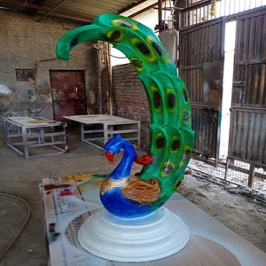 Estatuas de pavo real para decoración de interiores y exteriores - Product Image 1