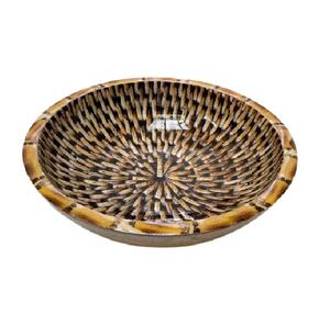 Bol rond ou à salade, service de vaisselle de haute qualité en bois d'écorce de sanglier - Product Image 6