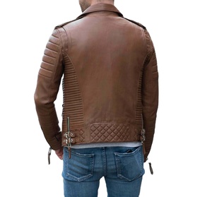 Chaqueta Bomber de Piel de Cordero Auténtica para Hombre, Moda Otoño 2026, Estilo Urbano, Unisex, Cuello Camisero, Impermeable, con Parches Frontales Personalizados - Product Image 5