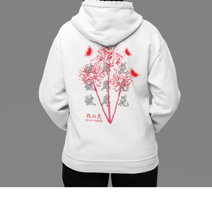 Sweat à capuche unisexe personnalisé en molleton sablé avec imprimé vague japonaise, vente en gros, fabricant OEM ODM - Product Image 6