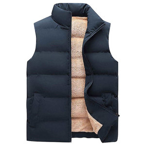 Men's Casual Winter Breathable Bomber <b>Vest</b> with Secure Zipper Closure and Modern Design-Outdoor <b>Utility</b> - Product Image 1