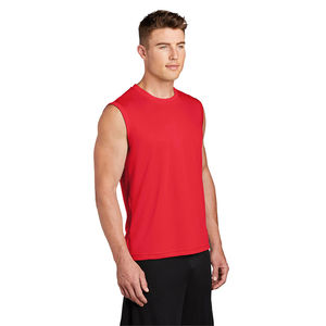 Camiseta Deportiva Roja de Alto Impacto para Hombre, Elástica, Fresca y Cómoda, para Entrenamientos Diarios y Deportes de Verano - Product Image 6