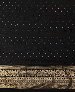 Sari de Rayón Georgette Estampado KV con Adornos para Fiesta, de Secado Rápido y Sin Arrugas - Product Image 6