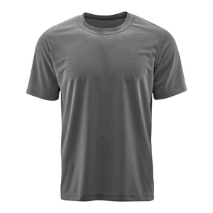 T-shirt à manches courtes pour homme, couleur unie, col rond, coupe classique, jersey respirant, style décontracté, 100% polyester - Product Image 6