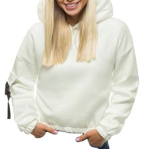 Sweat-shirts à capuche en molleton personnalisés de haute qualité pour femmes, sweats-shirts décontractés à capuche unis - Sweat-shirt léger et confortable pour l'hiver - Product Image 1