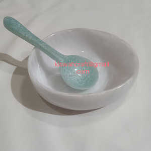 Tazón de Resina para Frutas de Diseño Moderno Hecho a Mano, Personalizable con Patrón de Remolino Acuático, Textura de Mármol, Ecológico, Sostenible y Pulido - Product Image 6