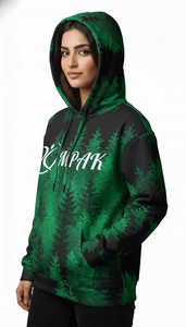 Sweat à capuche unisexe surdimensionné brodé style streetwear hivernal contemporain avec impression par sublimation intégrale pour un usage quotidien - Product Image 4