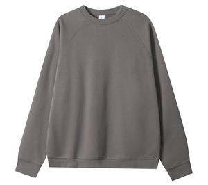 High Quality Long Sleeve Crew Neck <b>Pullover</b> Streetwear Cotton Fleece Unisex Sweatshirt Custom Crewneck Sweatshirt - Product Image 5