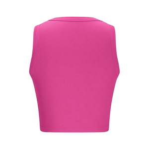 Tops Deportivos de Color Rosa de la Mejor Calidad, Tejido de Punto Transpirable, Sin Mangas, para Yoga, Fitness y Gimnasio - Product Image 2