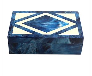 <b>Decorative</b> Luxury Resin Handcrafted Trinket Jewellery <b>Box</b> Unique Artistic Design Elegant <b>Storage</b> <b>For</b> Precious Jewelry And Items - Product Image 3