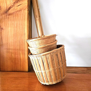 Panier de rangement décoratif en rotin tressé fait main, style vintage, pour plantes d'intérieur et d'extérieur, fournisseur pour la maison et le jardin - Product Image 1