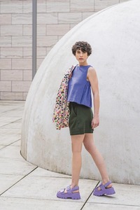 Pink Sleeveless <b>Top</b> Loose Fit Frayed Hem Solid Color Breathable Woven Casual Summer Wear - Product Image 5