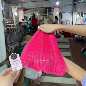 วิกผมมนุษย์แท้ต่อผมมนุษย์วิกผมตรงแบบไม่ผ่านกระบวนการทำหนังแท้ - Product Image 1