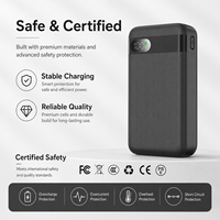 Batterie externe portable 10000 mAh, chargeur de téléphone portable 10000 mAh, logo personnalisé directement de l'usine pour les commandes de cadeaux de voyage en plein air