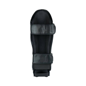 Protège-tibias en cuir professionnels pour le karaté, légers, écologiques, protections de jambes d'hiver, protection de pieds amovible pour le MMA et le kick. - Product Image 2