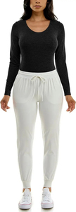 Wholesale Elastic Waist <b>Bell</b> Bottom Trousers Womens Cargo Pants Sweatpants <b>Winter</b> Hiking Drawstring Jogger Pants - Product Image 6