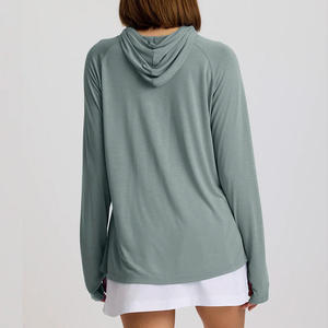 Hoodies de pêche personnalisés anti-UV, vente en gros, fabricant OEM, production en vrac, fournisseur de marques privées, performance optimale - Product Image 2