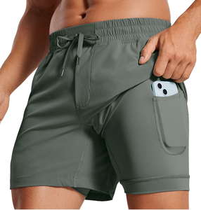 Pantalones Cortos Deportivos 2 en 1 Personalizados al por Mayor para Hombre, Fabricante OEM, Marca Privada, Proveedor de Ropa Deportiva al por Mayor - Product Image 5