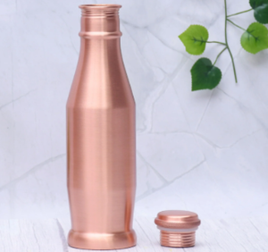 Bouteille d'eau en cuivre pur, motif décoratif artisanal, anti-fuite, réutilisable, gourde métallique pour usage quotidien - Product Image 6