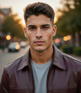Veste en cuir de qualité supérieure, design personnalisé, dernière collection Comfortex International, style streetwear, col carré, pour homme - Product Image 5
