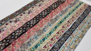 Ribete de encaje bordado floral prémium, borde decorativo de malla para costura de prendas, accesorios para manualidades y vestidos - Product Image 5