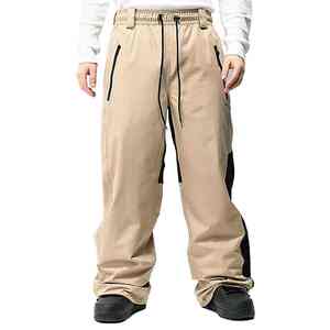 Pantalon de ski unisexe pas cher en solde, grande taille, imperméable 10000 mm, séchage rapide, respirant, coupe-vent, isolé en polaire pour l'hiver - Product Image 2