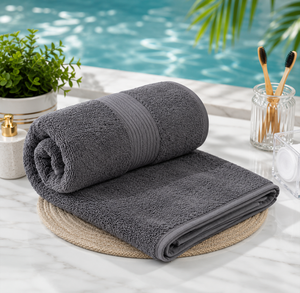 Premium 100% Natural Cotton Compressed Woven 300-500 GSM Superior Soft Feel Custom Private Logo Bulk Supply <b>Towel</b> for Home Hotel - Product Image 1
