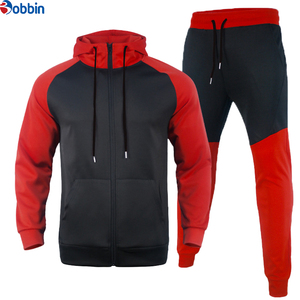 Ensemble de vêtements unisexes tendance, costume d'automne, sweat à capuche décontracté pour homme, combinaison sportive décontractée avec empiècements contrastés, vêtements pour homme - Product Image 2