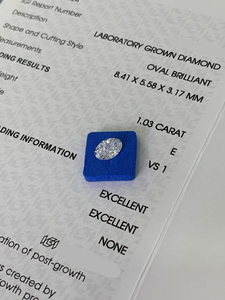 Diamants ovales certifiés IGI en vrac, 1-3 carats, clarté VVS, diamants blancs cultivés en laboratoire CVD pour bijoux - Product Image 3