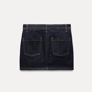 Latest Design Denim <b>Skirt</b> for Women With High Waist <b>Long</b> Denim <b>Skirt</b> OEM Wholesale <b>Summer</b> Streetwear Style Denim <b>Skirt</b> for Women - Product Image 3