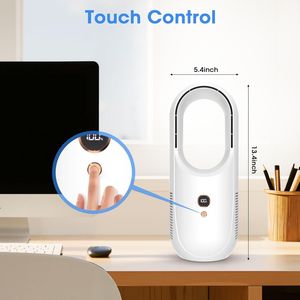 Ventilatore da Tavolo Portatile Senza Pale Ricaricabile, Ventilatore Personale Silenzioso con 6 Modalità di Velocità, Pannello LED, Ventilatore Indossabile da Letto - Product Image 1