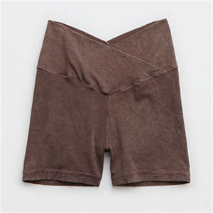 Shorts de Verano para Mujer, Cintura Alta, Ligeros, Transpirables, para Uso Casual, Playa, Vacaciones, Cintura Elástica, Corte Ajustado - Product Image 1