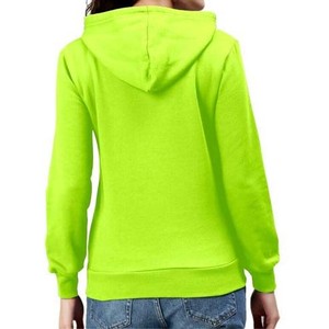 Sudadera con Capucha para Mujer 2026, Unisex, de Color Sólido, Tejida en Felpa, Corte Regular, Informal, para Otoño, con Bolsillos, Verde - Product Image 2
