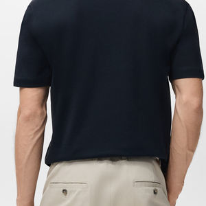 Precio de Fábrica para Compradores al por Mayor: Camiseta Básica Versátil para Hombre con Diseño de Logotipo Personalizable en Color Sólido 2026 - Product Image 6