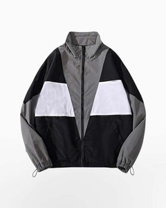 Wholesale Windbreaker Jacket Best Quality Custom Color <b>Block</b> Vintage Windbreak Jacket Outdoor Windproof Windbreak Jacket - Product Image 1