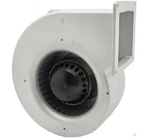 Ventilador centrífugo EC de 160 mm, 405 cfm, motor de CA, para alta temperatura, metálico, mini, para fancoil de pared, extractor. - Product Image 2