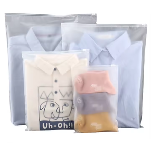 Sacs biodégradables en métal de haute qualité avec fermeture éclair personnalisée pour l'emballage de vêtements, avec curseur sans nickel et sans verrouillage - Product Image 2