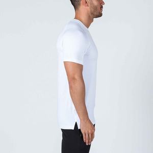 T-shirt décontracté d'été en coton 100% tricoté, style simple, manches courtes, coupe ample, 180g, respirant et infroissable, vente en gros - Product Image 4