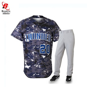 Las mejores camisetas de béisbol de la Liga Menor de 100% poliéster Unisex, conjuntos de ropa deportiva, opción de talla grande, uniforme de béisbol Unisex por sublimación - Product Image 2