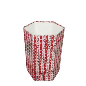 Panier en papier décoratif à motif géométrique, fait main en Inde, en bois écologique, à couvercle roulant, à dessus ouvert, pour usage intérieur/extérieur, pour la maison - Product Image 1