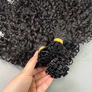 For Curl Keratin Tip Non-Remy One Donor Machine Double Weft Human Hair Extensions Factory <b>Supply</b> I/U/K/Flat Tips Tape-In - Product Image 3